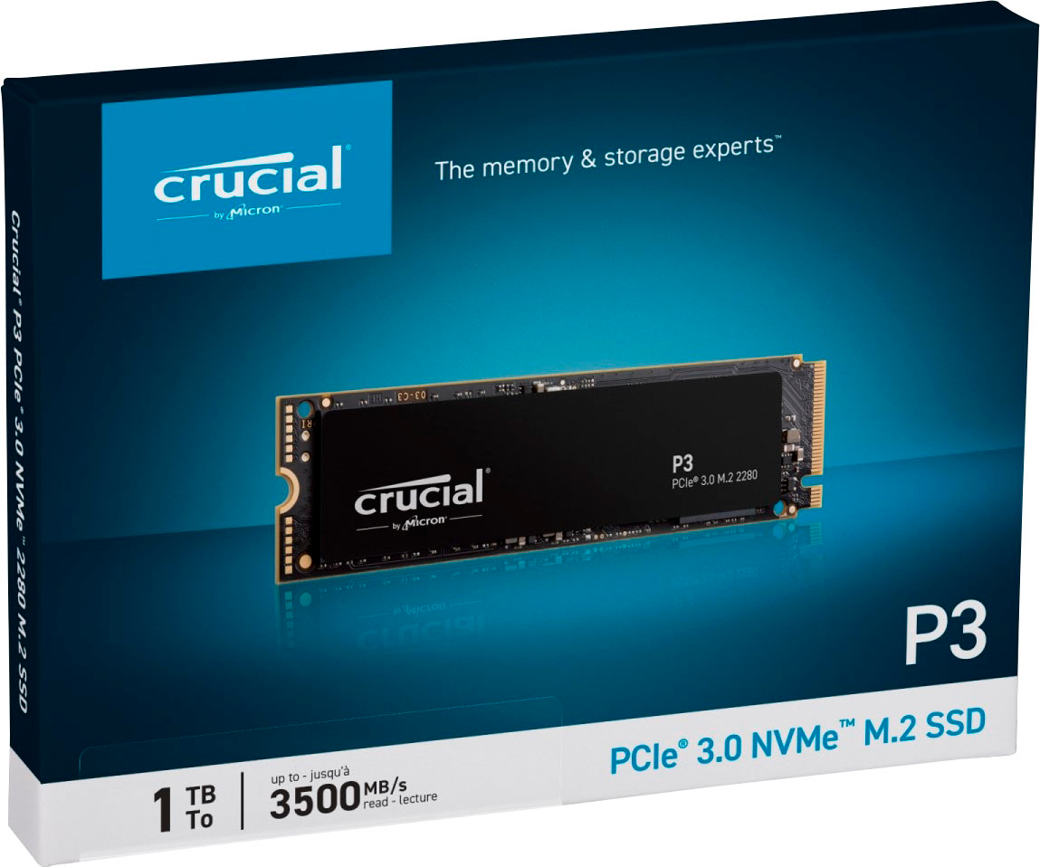 Crucial P3 1TB PCIe M.2 2280 SSD Price in BD