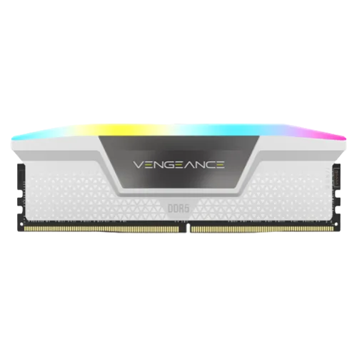 CORSAIR VENGEANCE® RGB 32GB (2x16GB) DDR5 DRAM 6200MHz C36 Memory Kit White