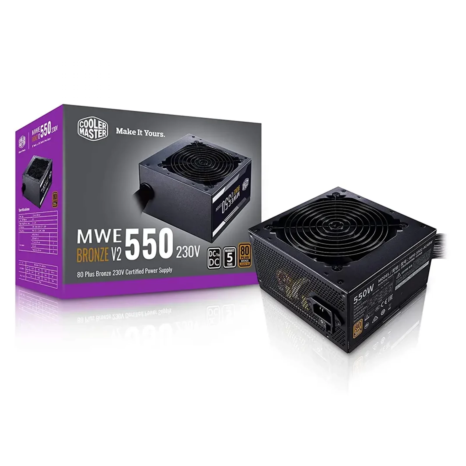 Cooler Master MWE 550 BRONZE 230V Power Supply Price In BD Binary Logic