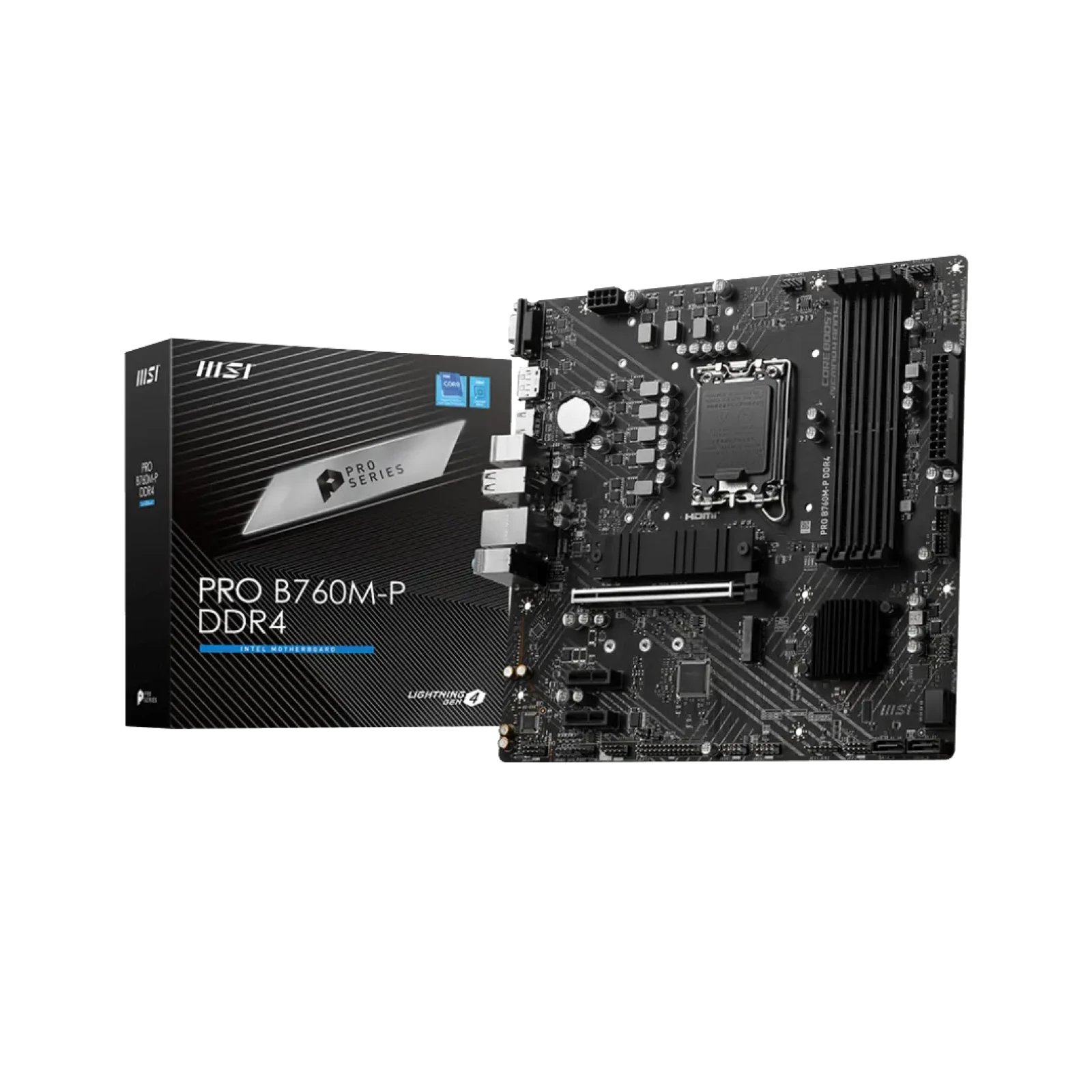 Motherboard Ddr4 Max Ram MSI PRO B760M-P DDR4 MATX Gaming