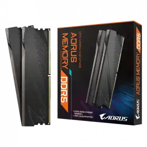Gigabyte AORUS Memory DDR5 5200MHz 32GB Memory Kit, XMP 3.0, Selected High Quality Memory ICs, INTEL Z690 certified