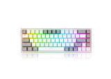 Redragon K631 Castor White-Grey Red Switch Wired Gaming Keyboard