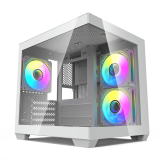 DarkFlash C275P White M-ATX PC Case With 5RGB FAN