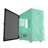 DarkFlash DLM21 Mint Green MESH Mico ATX Computer Case