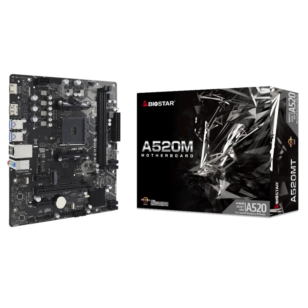Biostar A520MT AMD Ryzen mATX Motherboard price in BD Binary Logic