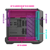 Here is the front image of COOLER MASTER HAF 700 Full Tower PC Case Price in BD